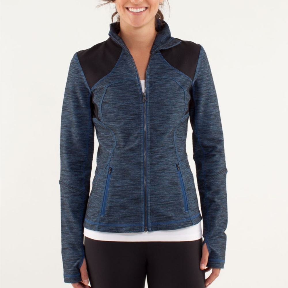 Lululemon Forme Blue and Black Jacket
